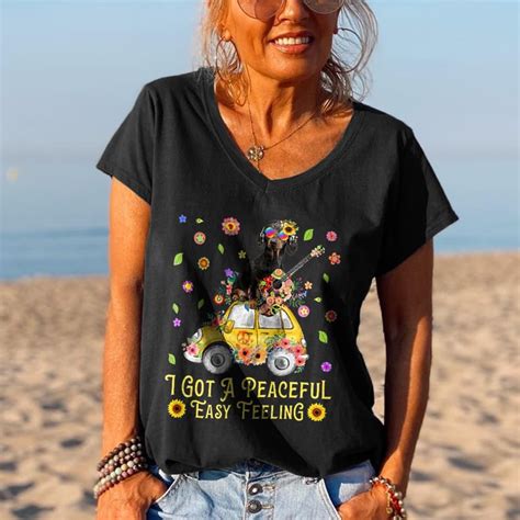 I Got A Peaceful Easy Feeling Women Old Hippie T Shirt