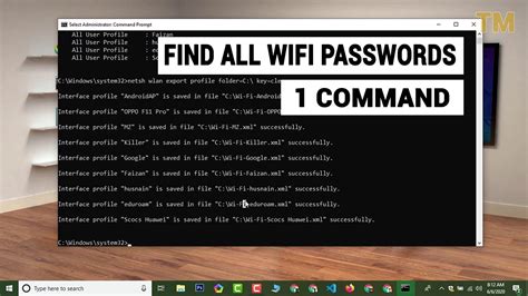 Cmd Find All Wifi Passwords With Only 1 Command Windows 108817