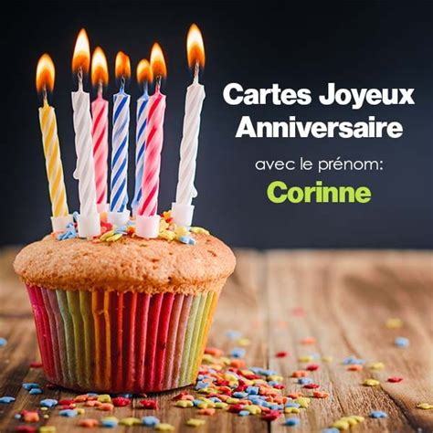 Les chansons de fêtes et d'anniversaires pour toute la famille. 12 cartes anniversaire avec le Prénom Corinne - 123cartes
