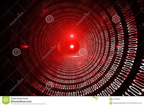 Shiny Red Binary Code Stock Illustration Illustration Of Glowing