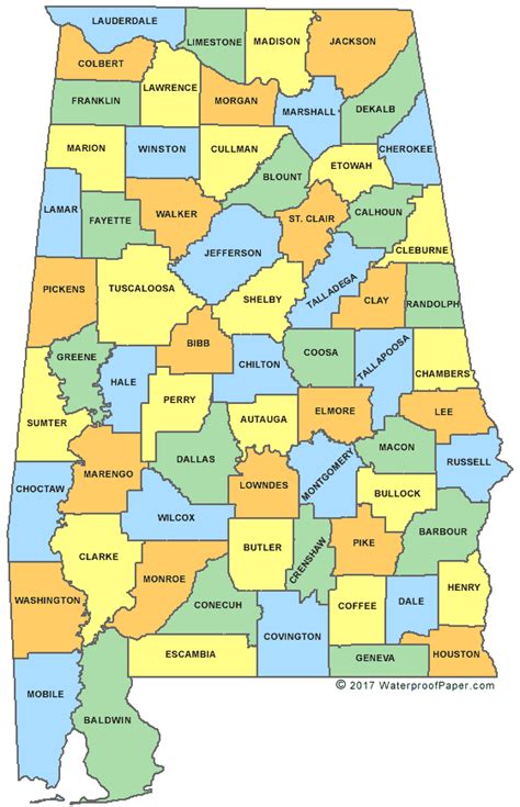 Map Of North Alabama Images