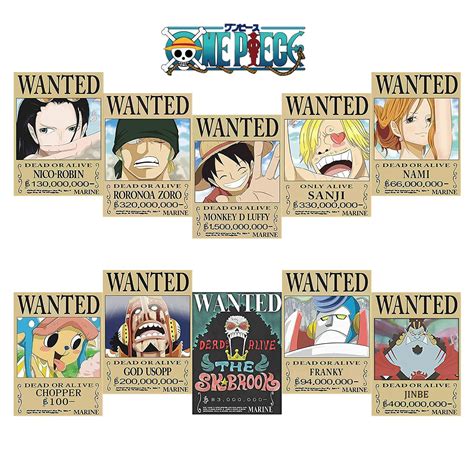 One Piece Pirates Wanted Posters New Edition Luffy 15 Billion Anime