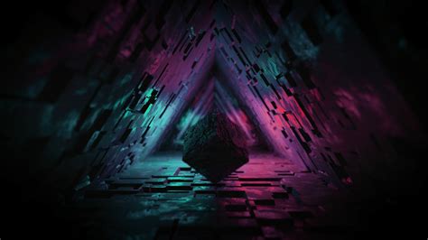 Digital Cave 3d Triangle 4k, HD Abstract, 4k Wallpapers, Images, Backgrounds, Photos and Pictures