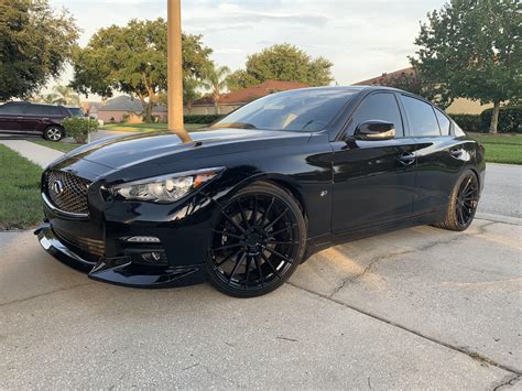 Just Added A Gloss Black Grill And Front Bumper Lip To My Q50 Rinfiniti