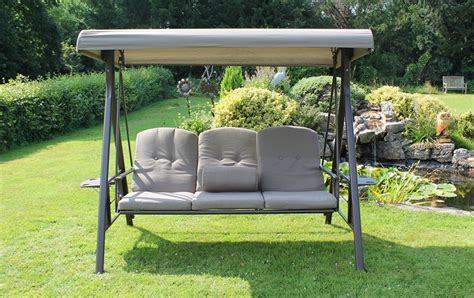 tamarin seater garden swing seat canopy luxury