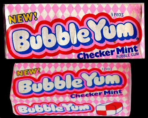 Bubble Yum Checker Mint Bubble Gum Pack 1980s Flickr Photo