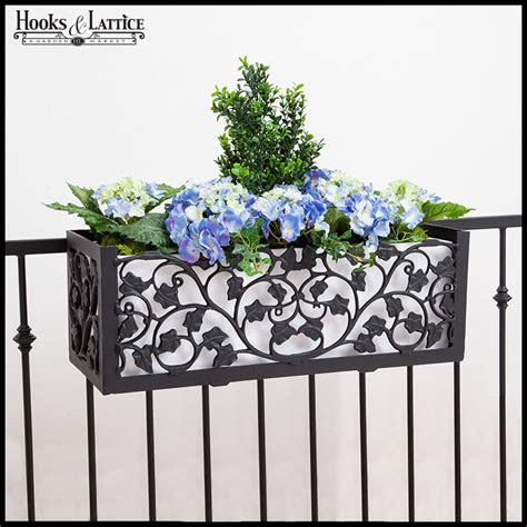 Turn your balcony into a beautiful garden with railing planters. Deck Rail Planter Boxes | Planters for Railings - Hooks & Lattice
