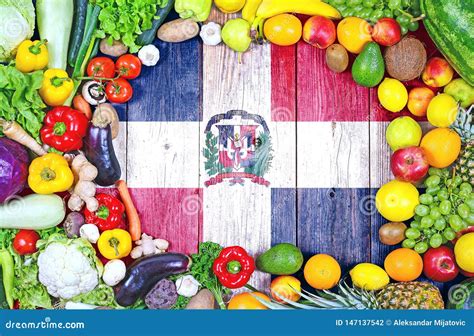 Frutas Y Verduras Frescas De La Repblica Dominicana Foto De Archivo