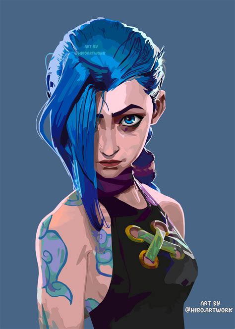 Artstation Jinx Arcane Art By Hiboart