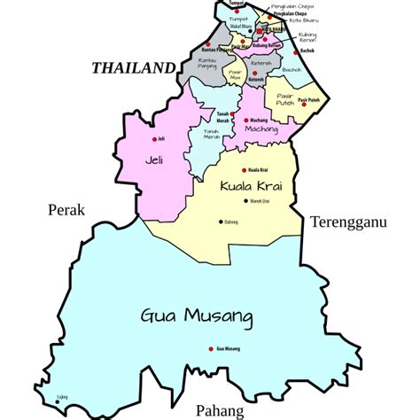 Peta Negeri Kelantan