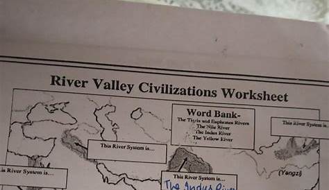 river valley civilizations worksheets answer key