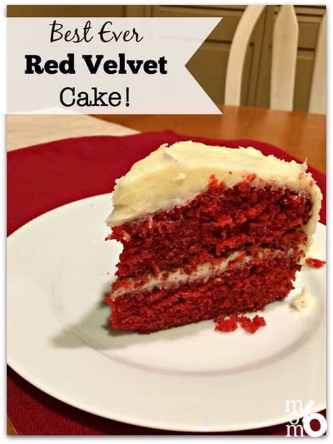 I use a classic cream cheese frosting for this red velvet cake. Best EVER Homemade Red Velvet Cake! - MomOf6