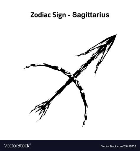 Zodiac Sign Sagittarius Royalty Free Vector Image