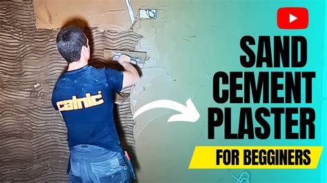 Plastering Walls With Sand Cement Render Beginners Guide Youtube