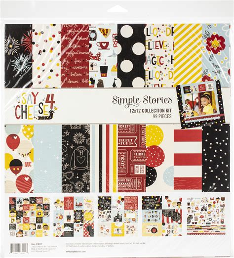 Simple Stories Collection Kit 12x12 Say Cheese 4 811958031417