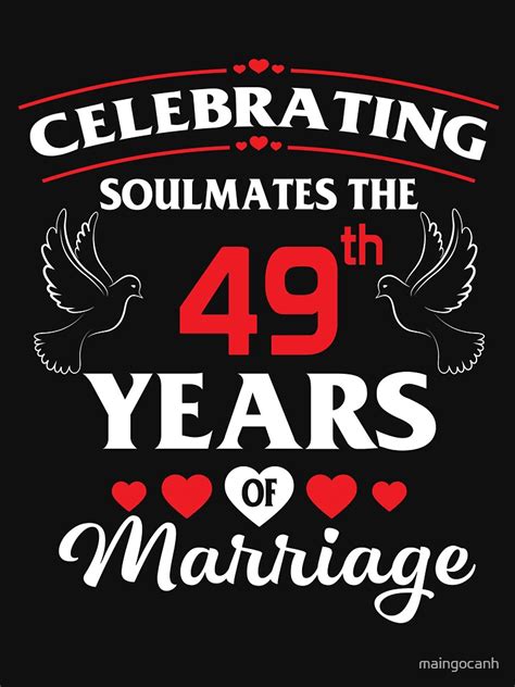 Fun 49th Wedding Anniversary Ts For Party Best T Shirt For Couples