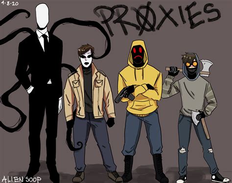Slenderman and the Proxies by BubblegumQueen02 on DeviantArt