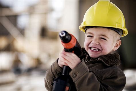 Kid Construction Worker Powered By Intuition