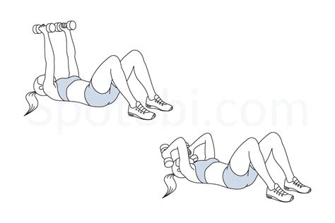 Lying Tricep Extension Illustrated Exercise Guide