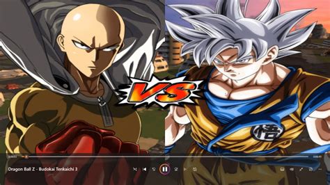 Saitama Vs Goku Ultra Instinct Fight Dragon Ball Z Budokai Tenkaichi