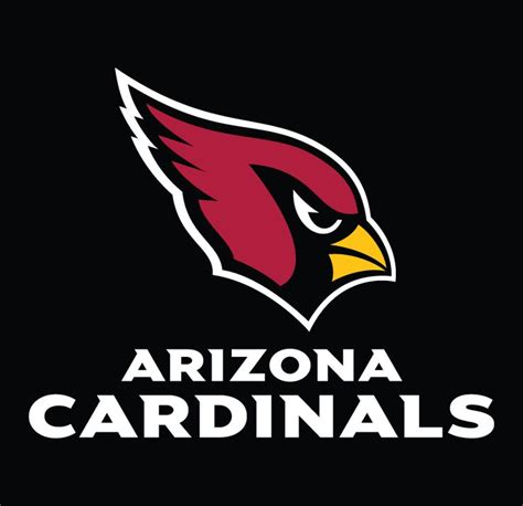 The Arizona Cardinals Logo On A Black Background