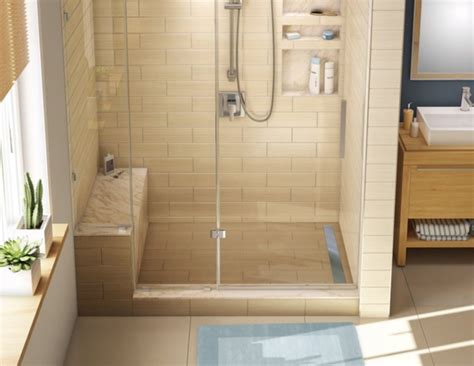 Custom Sized Solid Surface Shower Pan And Walls — Madison Art Center Design