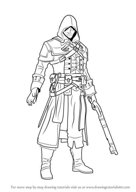 Learn How To Draw Shay Patrick Cormac From Assassins Creed Assassins