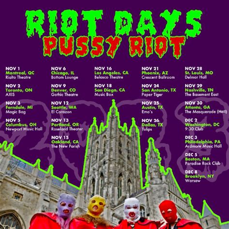 Pussy Riot Plot North American Riot Days Tour Exclaim