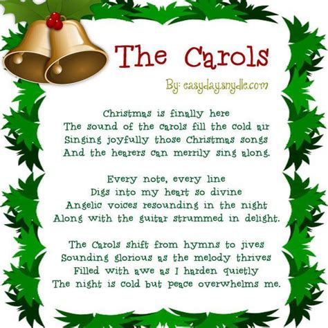 Short Christmas Poems For Kids Easyday
