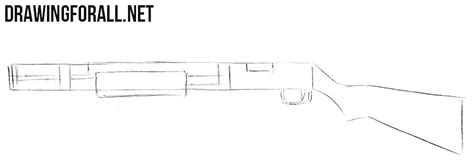 How To Draw A Shotgun For Beginners
