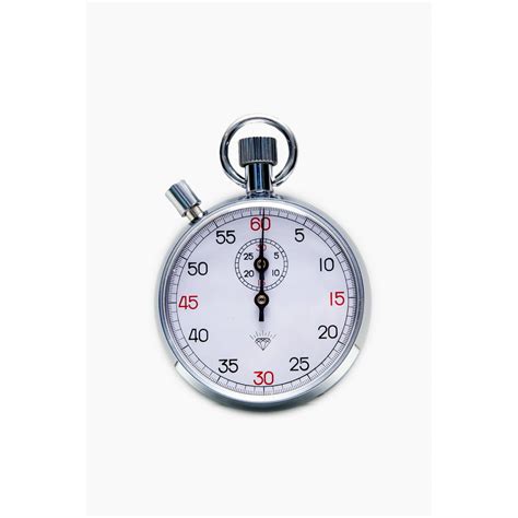 30 Minute Diamond Steel Mechanical Stopwatch With Reset Button
