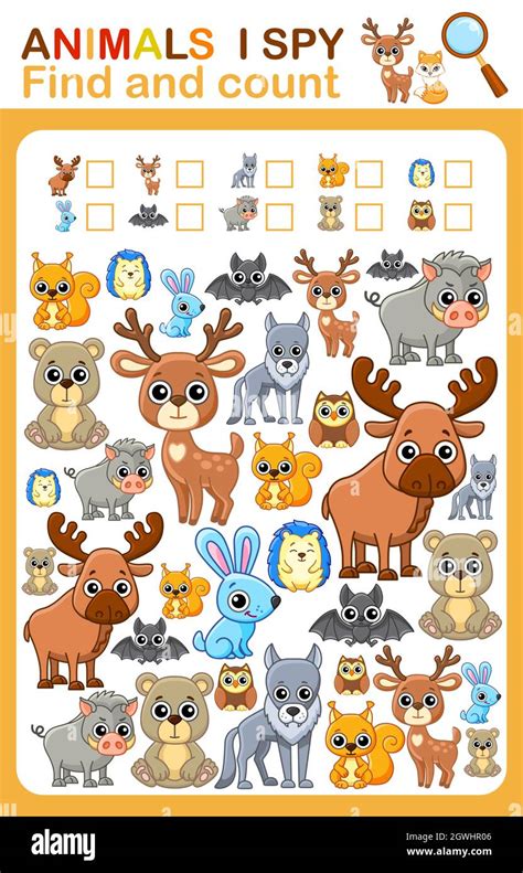 Printable Worksheet For Kindergarten And Preschool Book Page I Spy