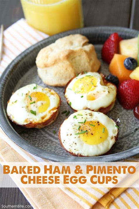 Baked Ham And Pimento Cheese Egg Cups Southern Bite