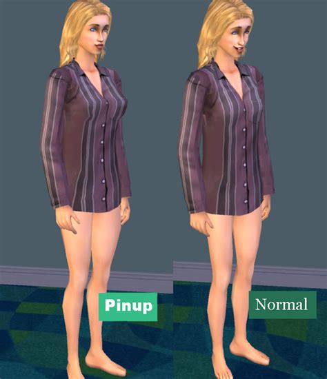 Mod The Sims Mens Shirt As Nightwear For Pinup Ladies