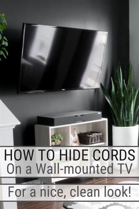 Hide Tv Cords In A Wall Disguise Wires From A Wall Mounted Tv Hide