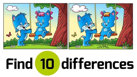 Find The 10 Differences Best Spot The Difference Game Fun Puzzles Gambaran