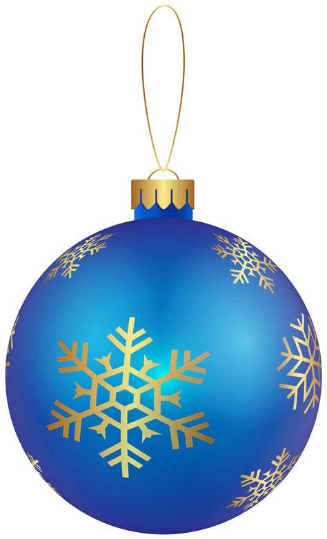 Blue Christmas Ornaments Png Free Logo Image