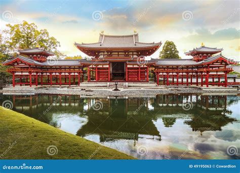 The Phoenix Hall Of Byodo In Temple In Kyoto Stock Image Image Of