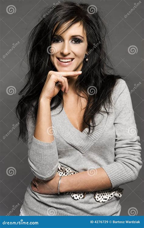 Beautiful Brunette Girl Stock Image Image Of Beauty Female 4276729