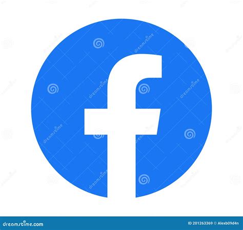 New Vector Logo Social Media Icon Original Facebook Logo Editorial