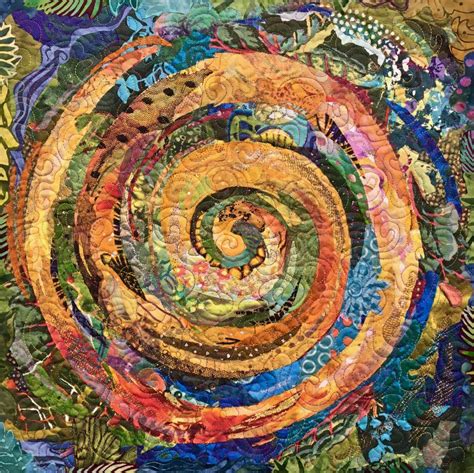 susan carlson throwback thursday the underappreciated fabric collage spiral susan carlson quilts