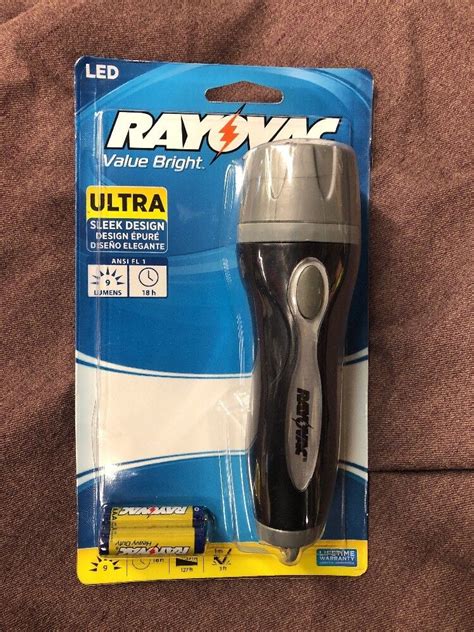 Rayovac Value Bright Led Flashlights Assortedt Colors Batteries Incl