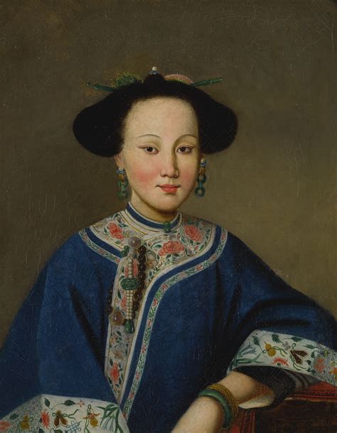 Qing Dynasty 19th Century Portrait Of A Beauty Mutualart
