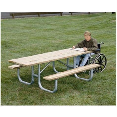 8 Ft Frame For Ada Picnic Table The Park Catalog Pinic Table Wooden Picnic Tables Outdoor