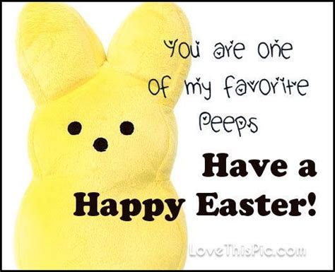 You are one of my favorite peeps happy Easter easter easter quotes easter images easter quote ...