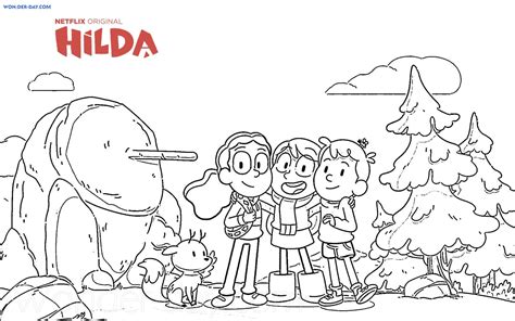 Hilda Coloring Pages Printable Coloring Pages Wonder Day — Coloring
