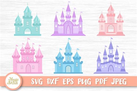 Castle Svg Princess Castle Silhouette Svg Cut File Clipart E530 Kingdom