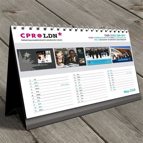 A5 Desk Calendars Cpr London Print Solutions For Schools