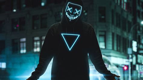 1600x900 Neon Mask Boy 4k Wallpaper1600x900 Resolution Hd 4k