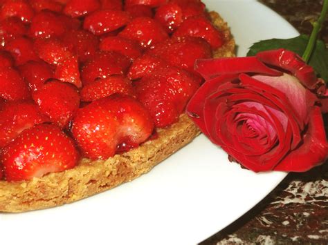 Tarte aux fraises facile et aux amandes